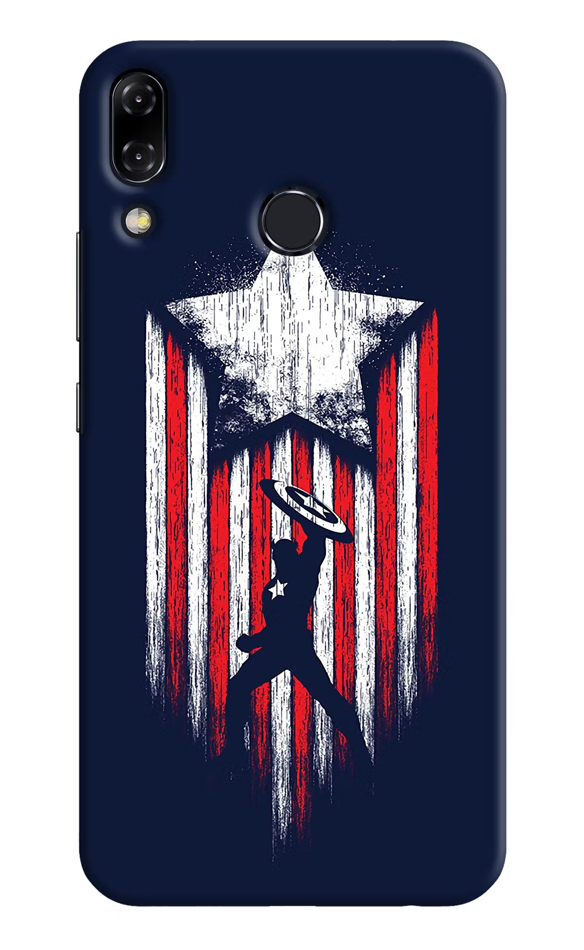 Captain America Marvel Art Asus Zenfone 5Z Hard Case Back Cover by Casekaro