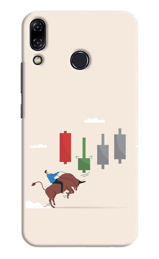 Bull Trading Momentum Asus Zenfone 5Z Hard Case Back Cover by Casekaro