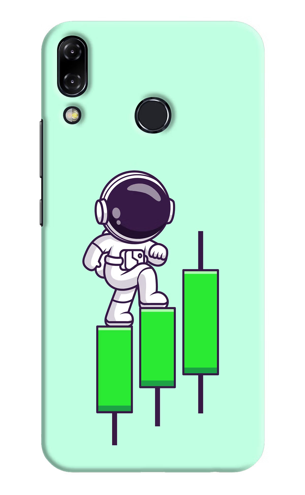 Astronaut Trader Asus Zenfone 5Z Hard Case Back Cover by Casekaro