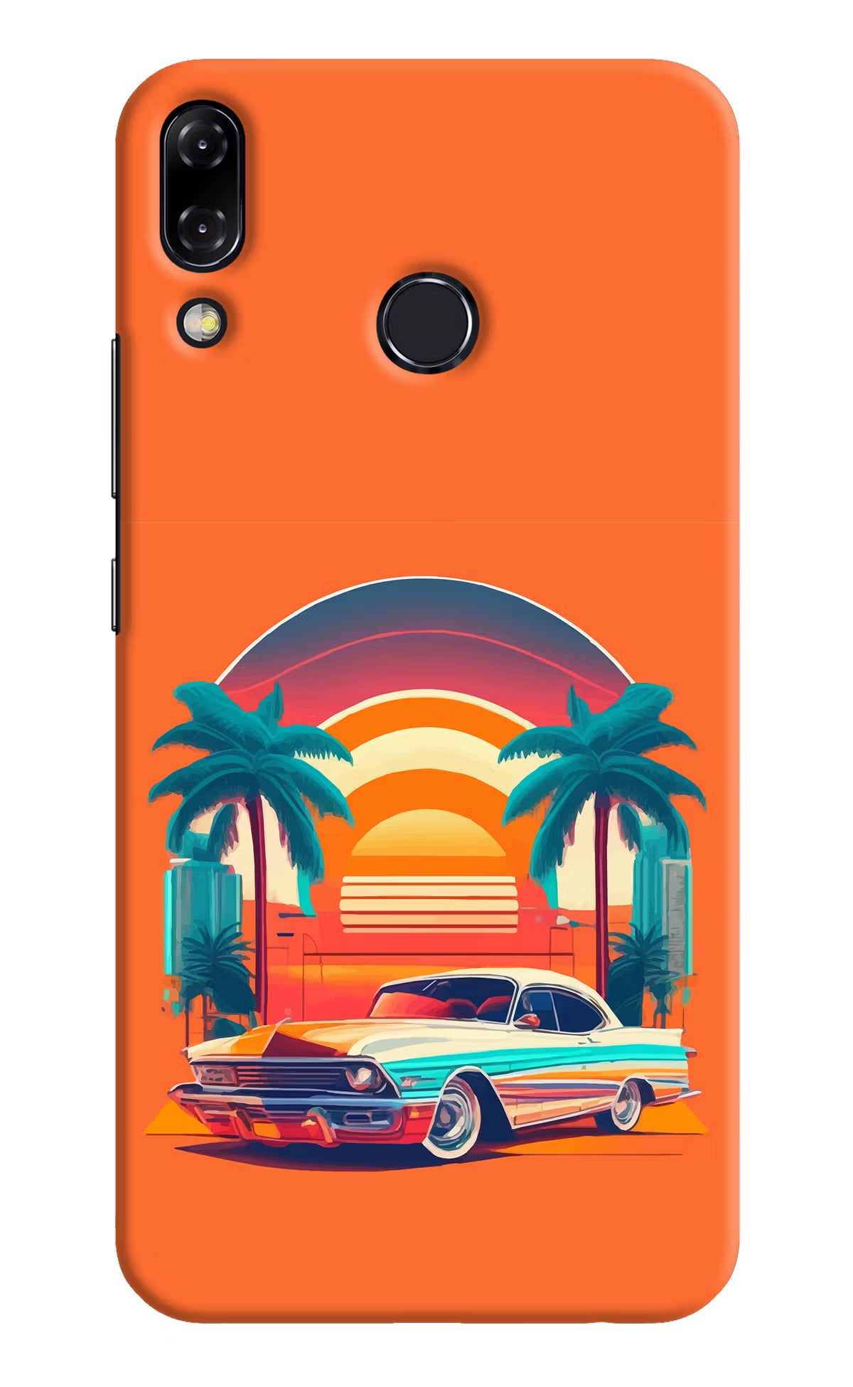 Palm Drive 80s Asus Zenfone 5Z Hard Case Back Cover by Casekaro
