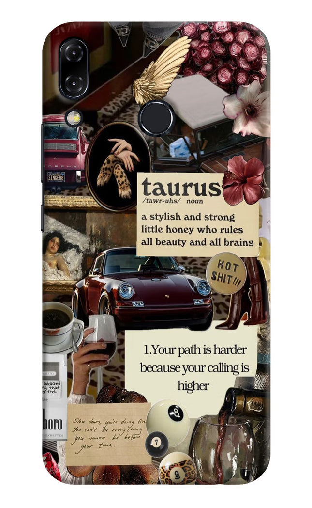 Taurus Zodiac Asus Zenfone 5Z Hard Case Back Cover by Casekaro
