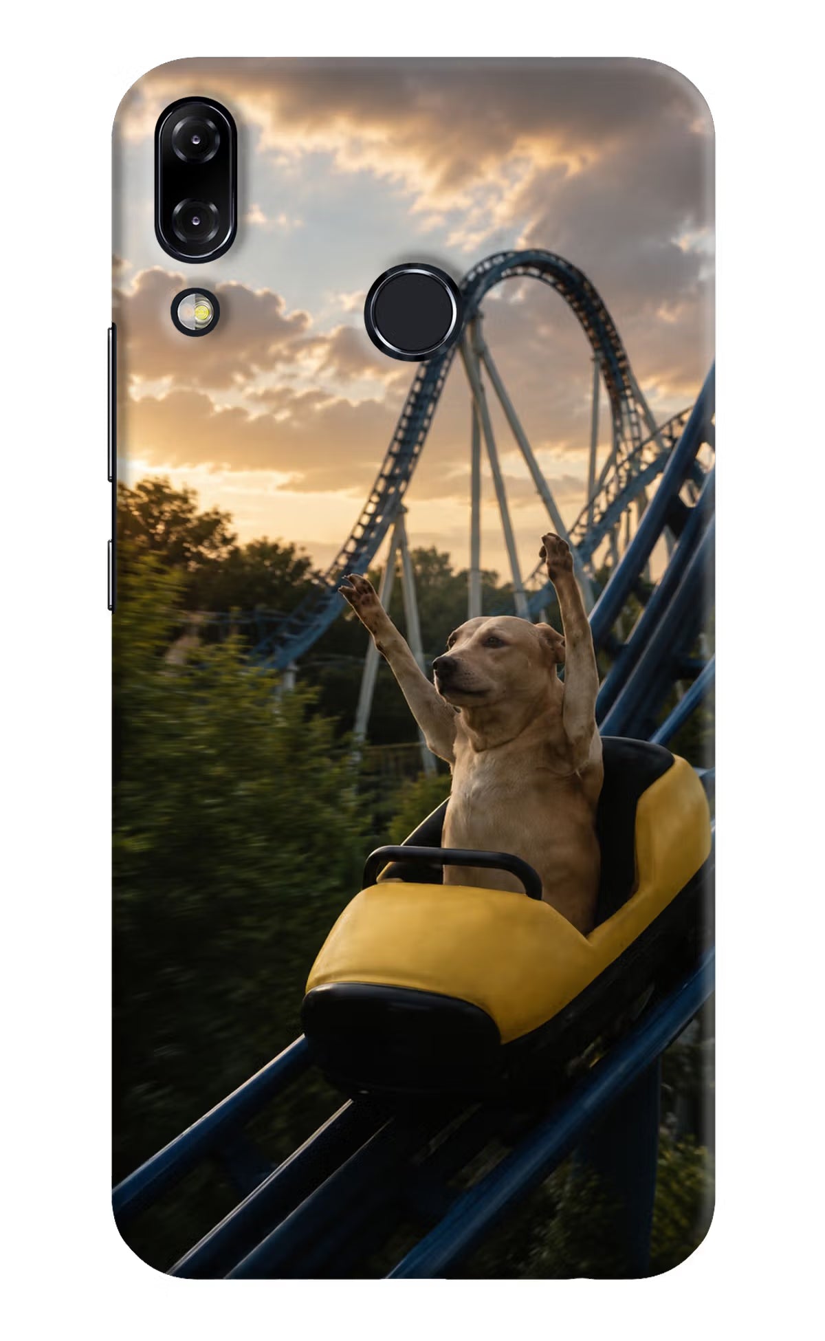 Rollercoaster Dog Asus Zenfone 5Z Back Cover