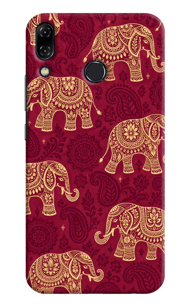 Maroon Elephant Asus Zenfone 5Z Hard Case Back Cover by Casekaro