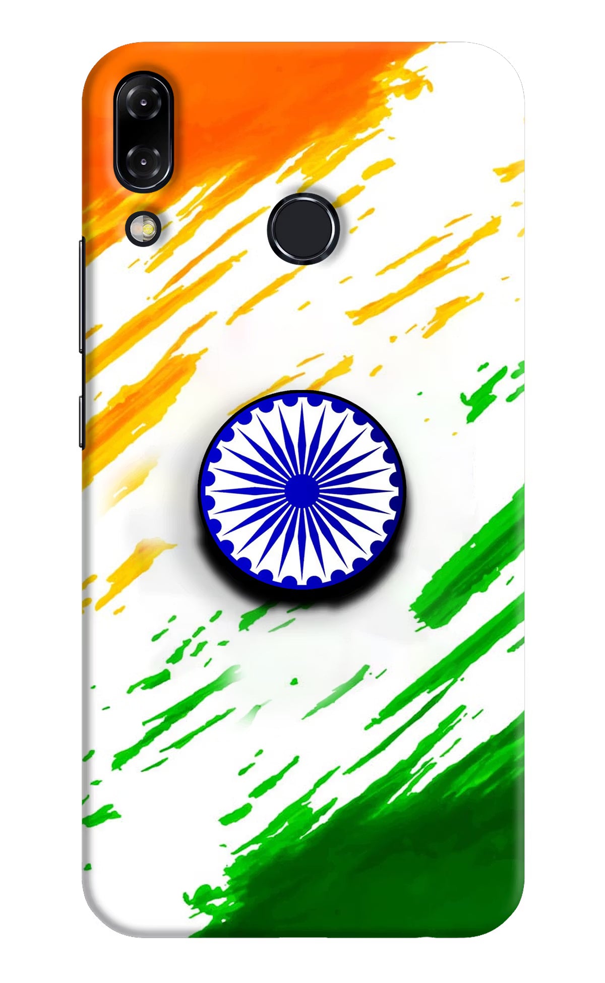Indian Flag Ashoka Chakra Asus Zenfone 5Z Pop Case by Casekaro