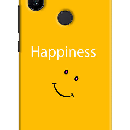 Happiness With Smiley Mi A2 Hard Case Back Cover by Casekaro