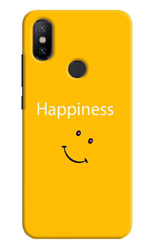 Happiness With Smiley Mi A2 Hard Case Back Cover by Casekaro