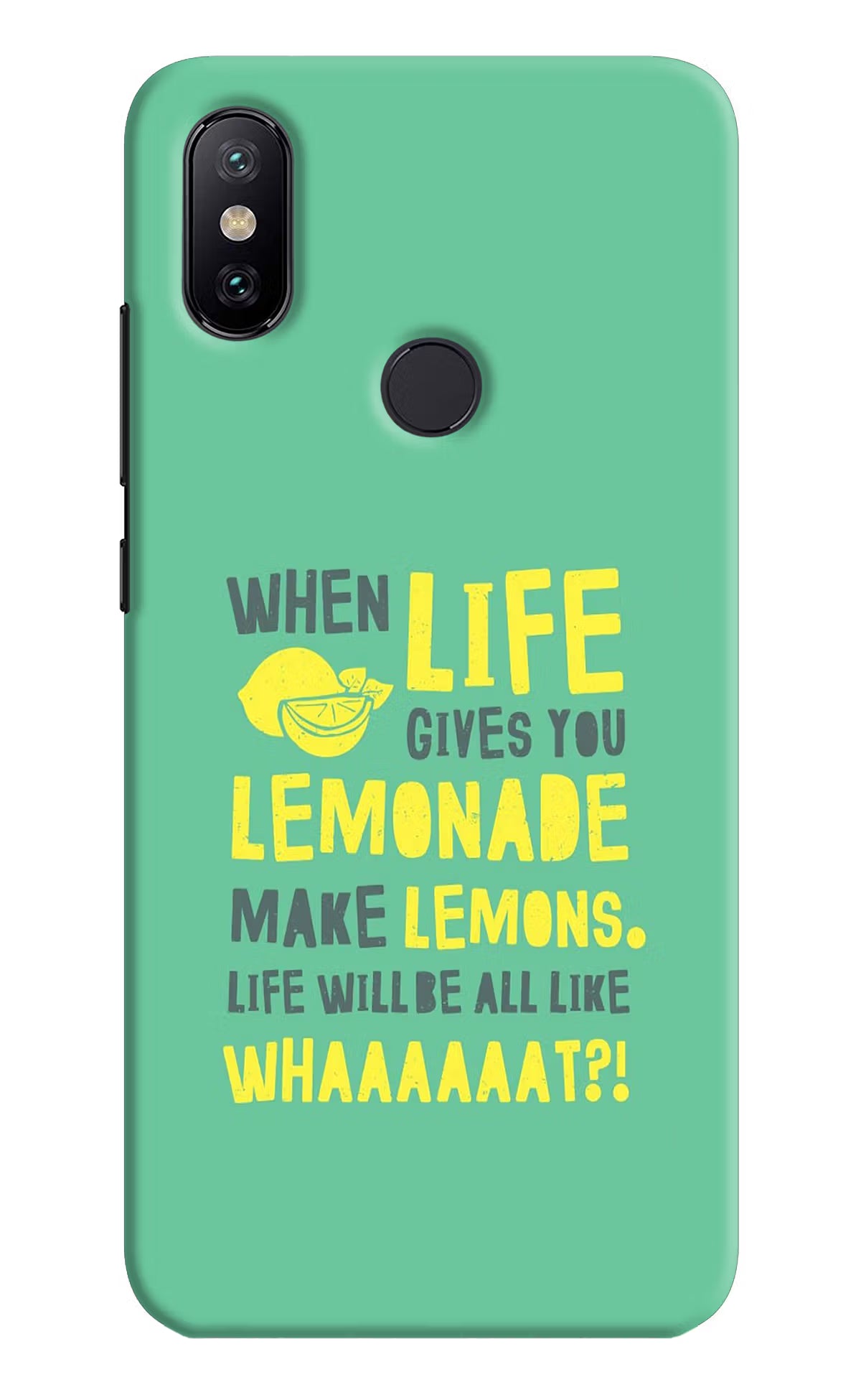 Quote Mi A2 Hard Case Back Cover by Casekaro