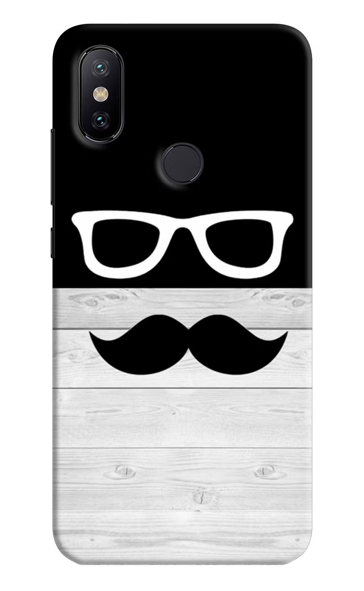 Mustache Mi A2 Hard Case Back Cover by Casekaro
