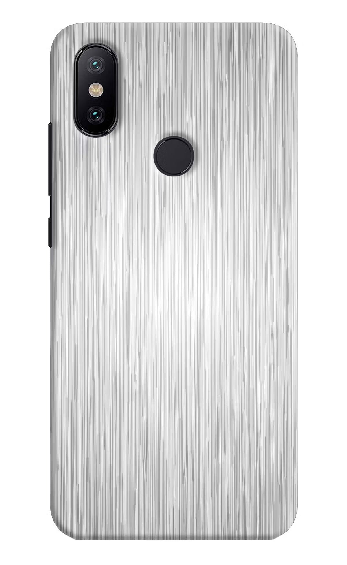 Wooden Grey Texture Mi A2 Hard Case Back Cover by Casekaro