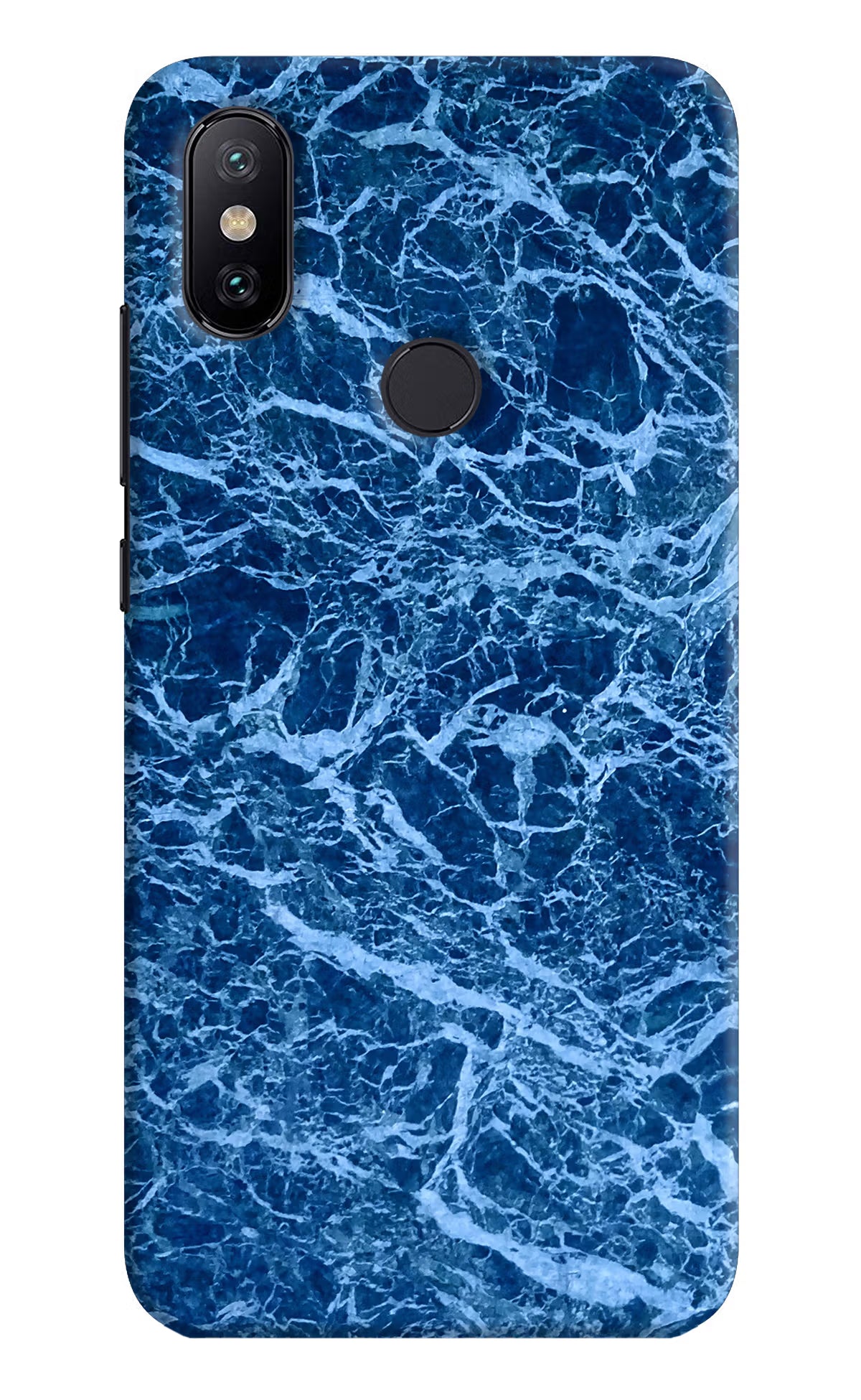 Blue Marble Mi A2 Hard Case Back Cover by Casekaro