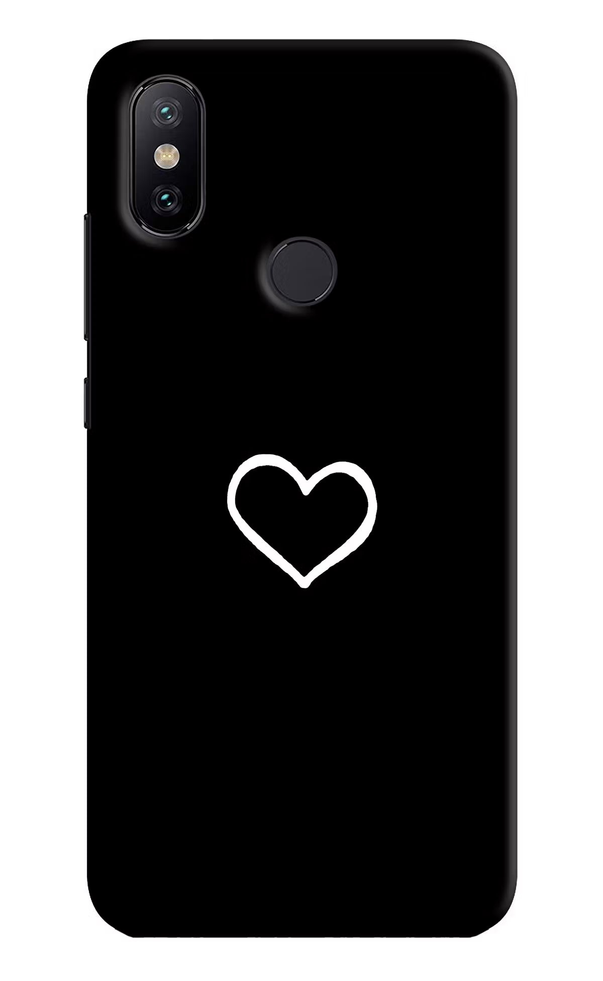 Heart Mi A2 Hard Case Back Cover by Casekaro