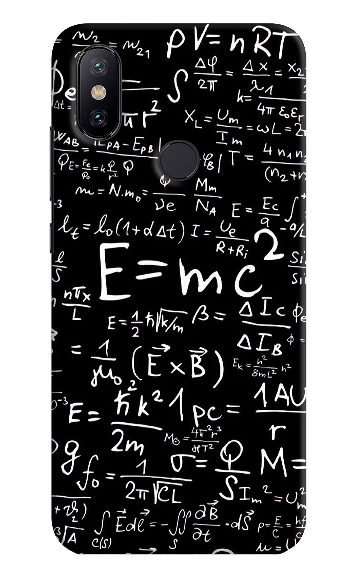 Physics Formula Mi A2 Hard Case Back Cover by Casekaro
