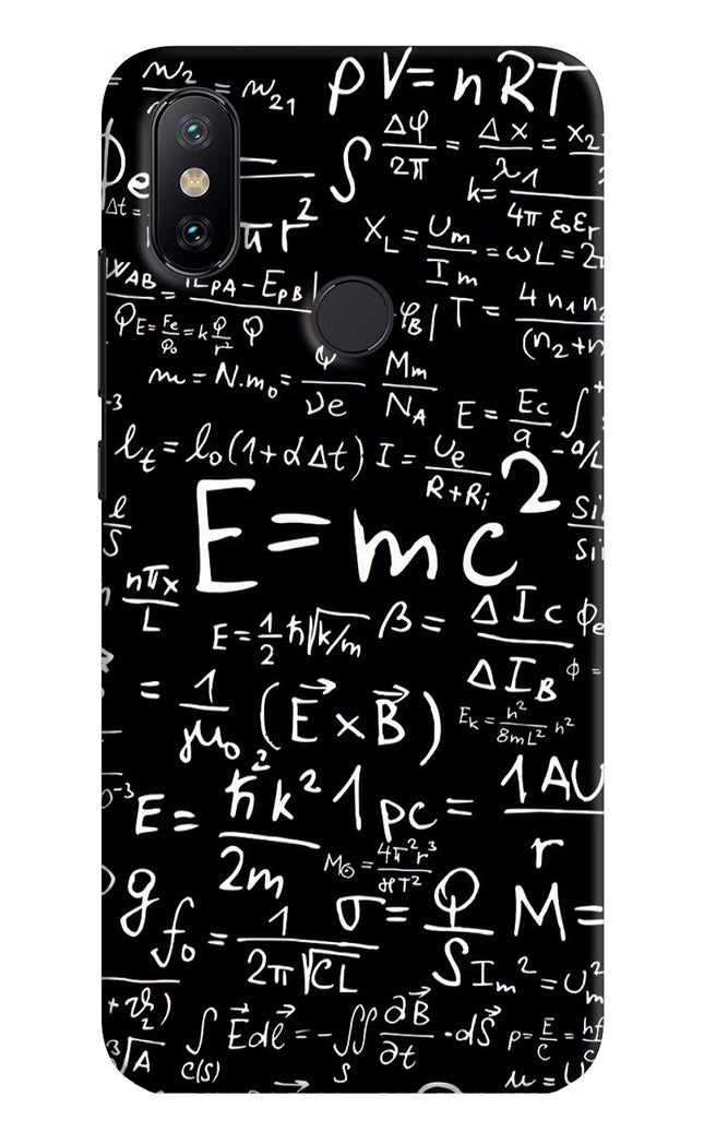 Physics Formula Mi A2 Hard Case Back Cover by Casekaro