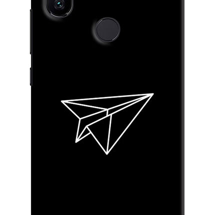 Paper Plane White Mi A2 Hard Case Back Cover by Casekaro