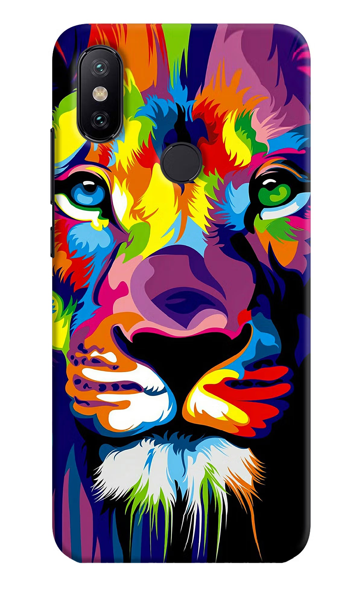 Lion Mi A2 Hard Case Back Cover by Casekaro
