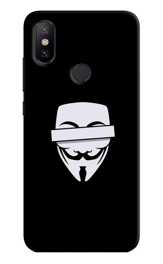 Anonymous Face Mi A2 Hard Case Back Cover by Casekaro