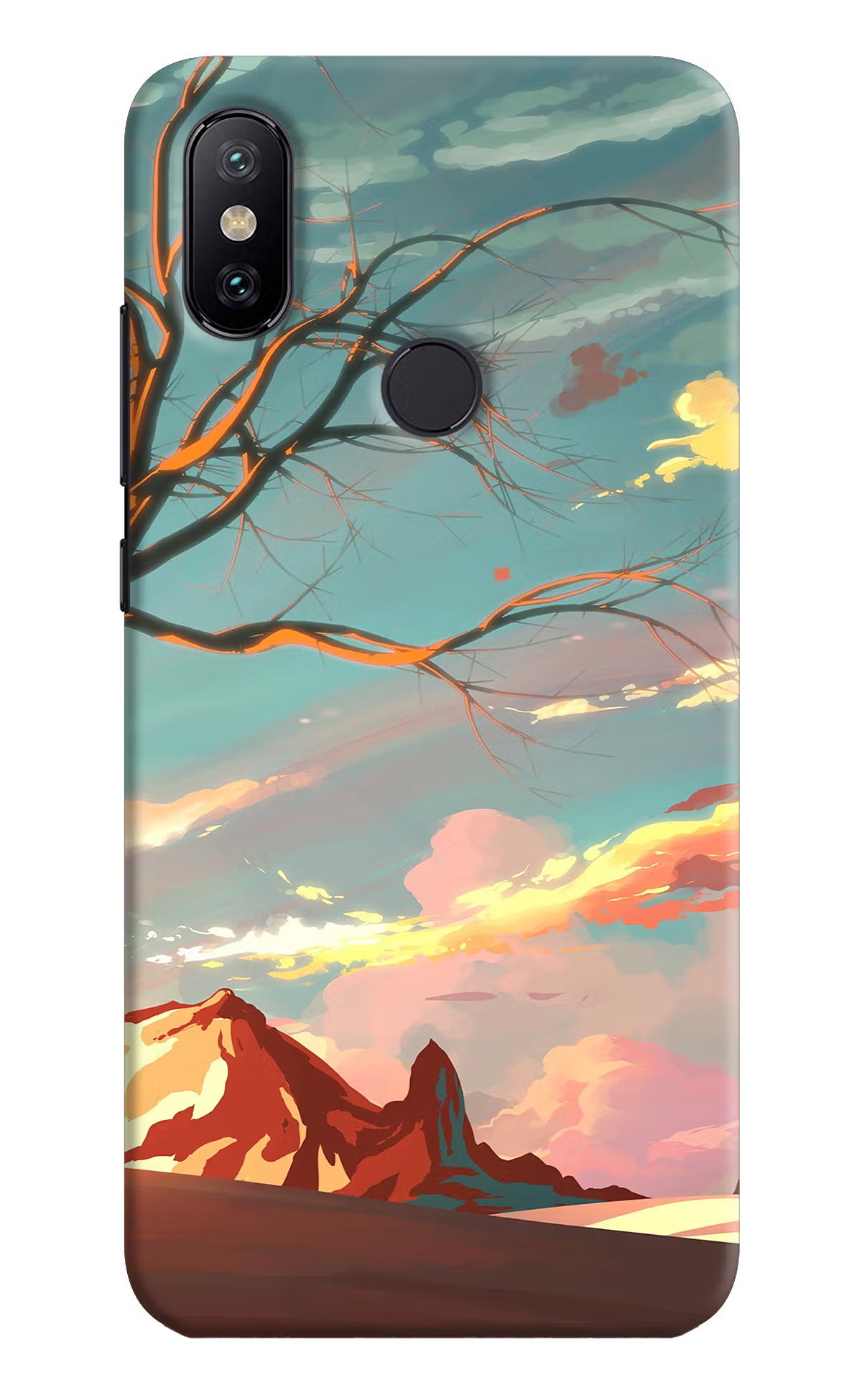 Scenery Mi A2 Hard Case Back Cover by Casekaro