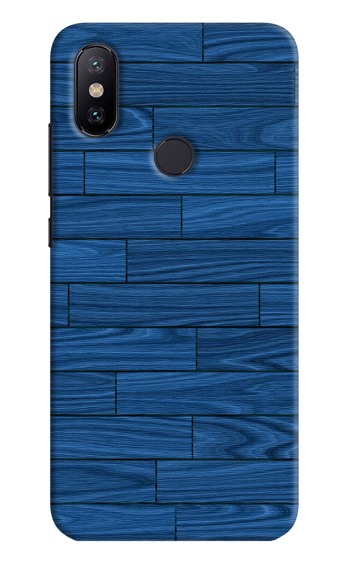 Wooden Texture Mi A2 Hard Case Back Cover by Casekaro