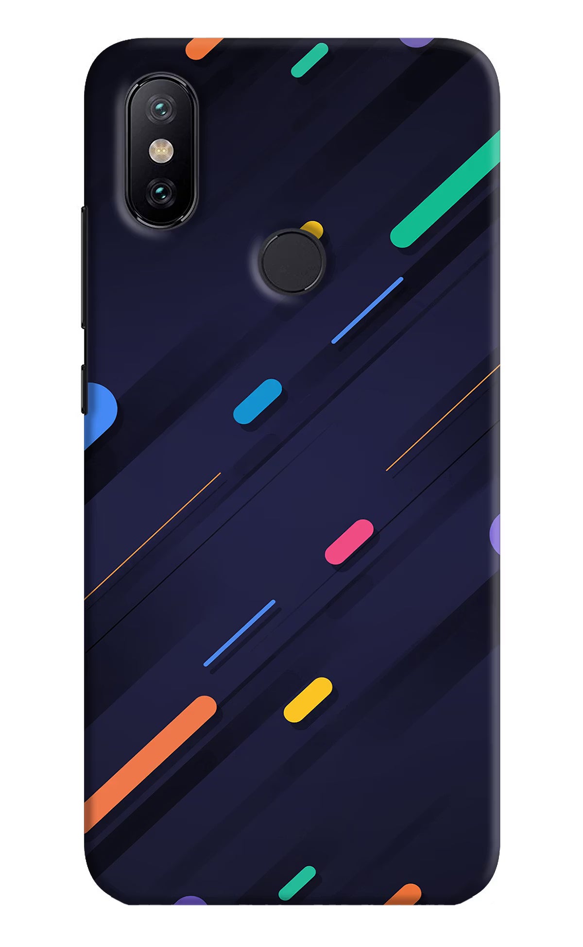Abstract Design Mi A2 Hard Case Back Cover by Casekaro