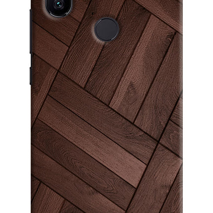 Wooden Texture Design Mi A2 Hard Case Back Cover by Casekaro