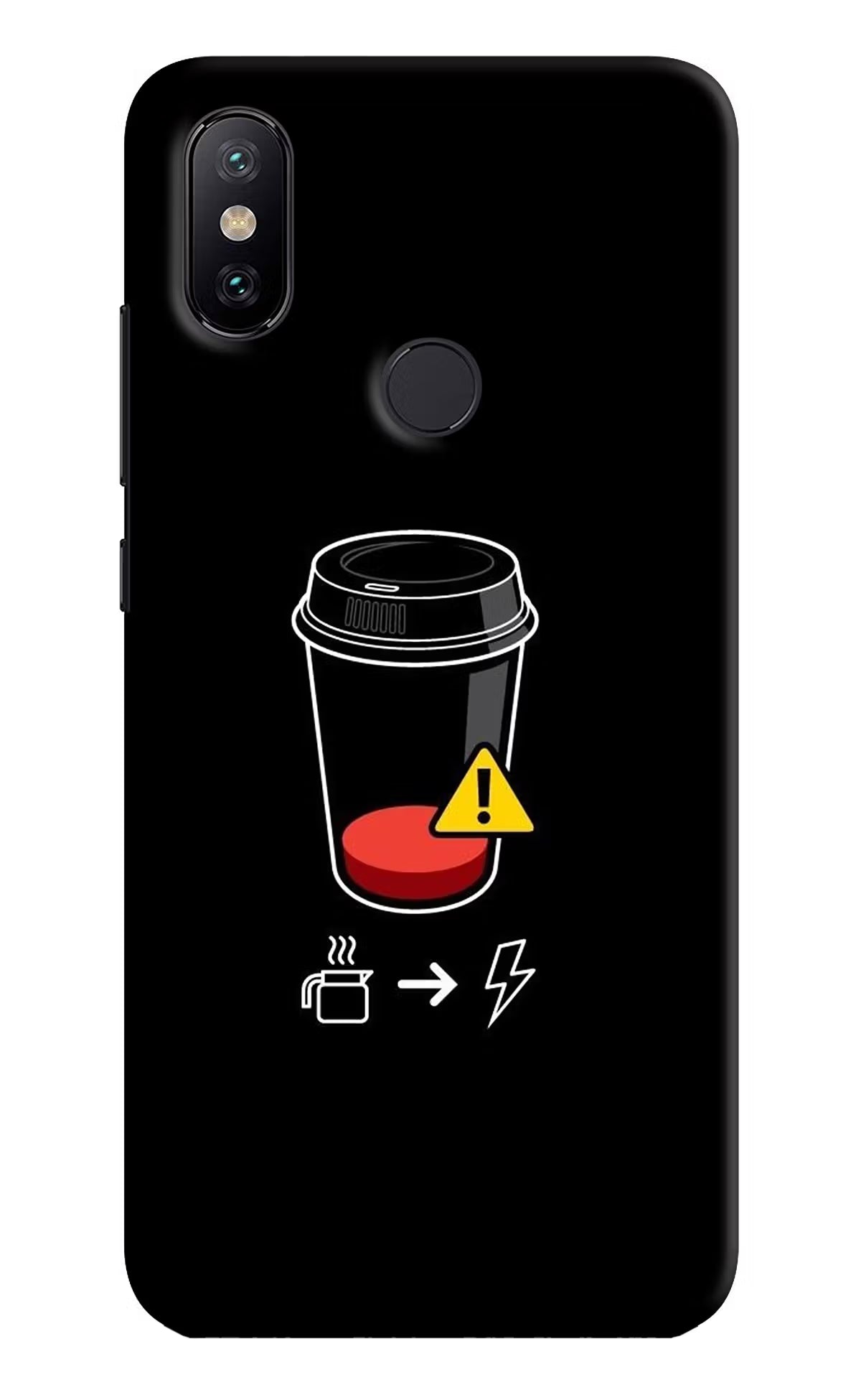Coffee Mi A2 Hard Case Back Cover by Casekaro