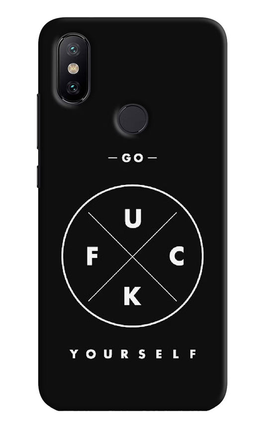Go Fuck Yourself Mi A2 Hard Case Back Cover by Casekaro