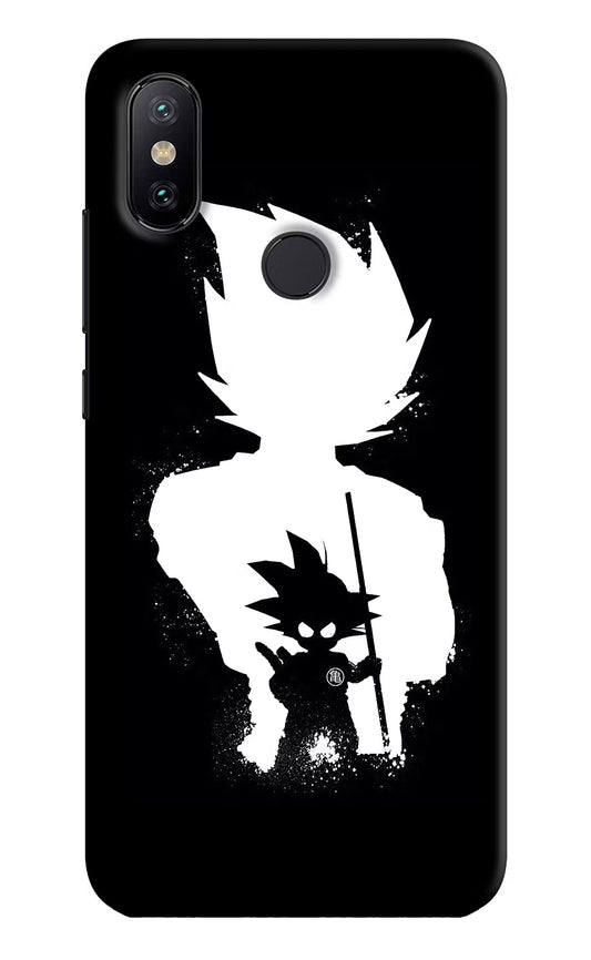 Goku Shadow Mi A2 Hard Case Back Cover by Casekaro