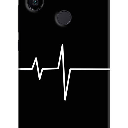Heart Beats Mi A2 Hard Case Back Cover by Casekaro