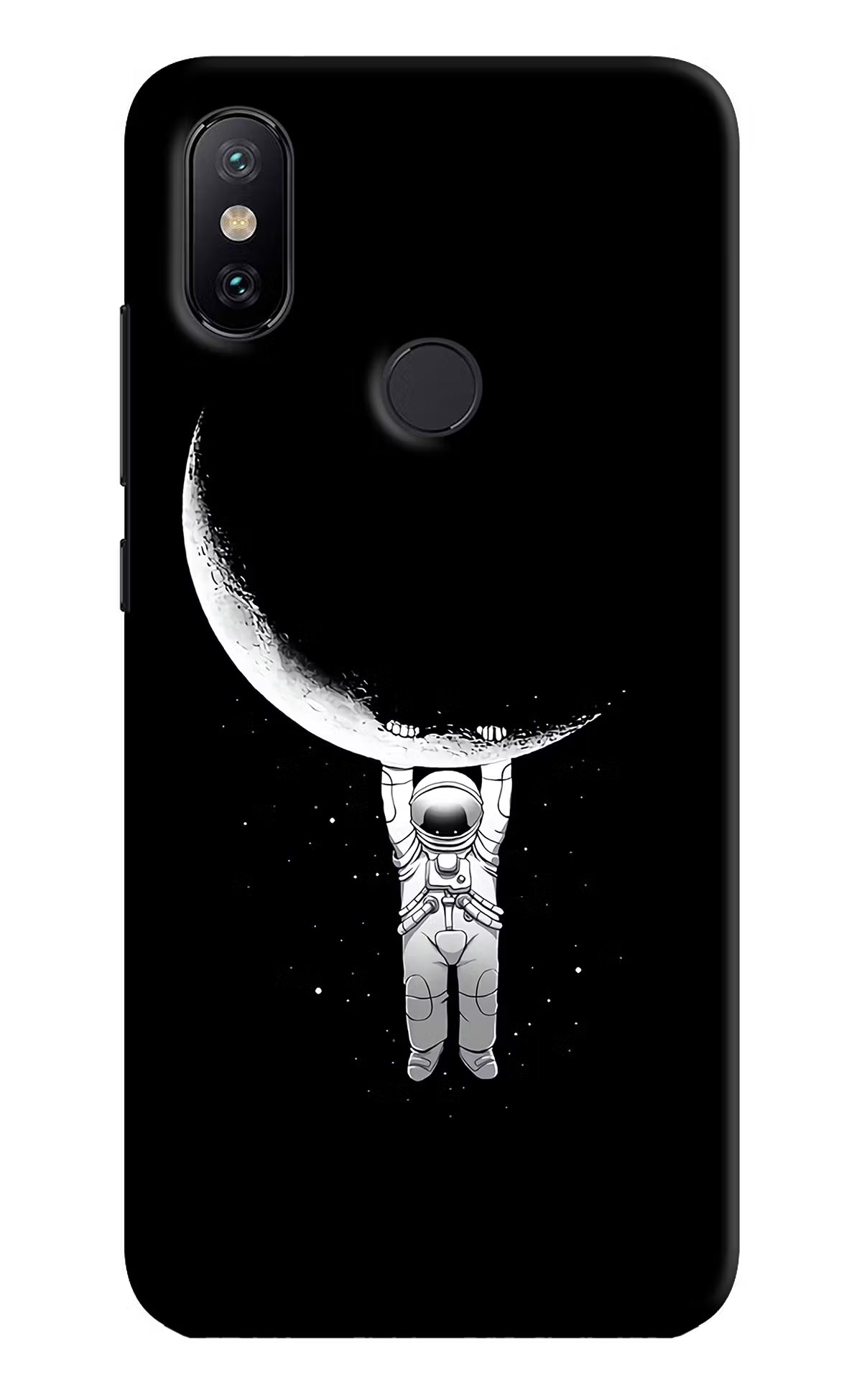 Moon Space Mi A2 Hard Case Back Cover by Casekaro