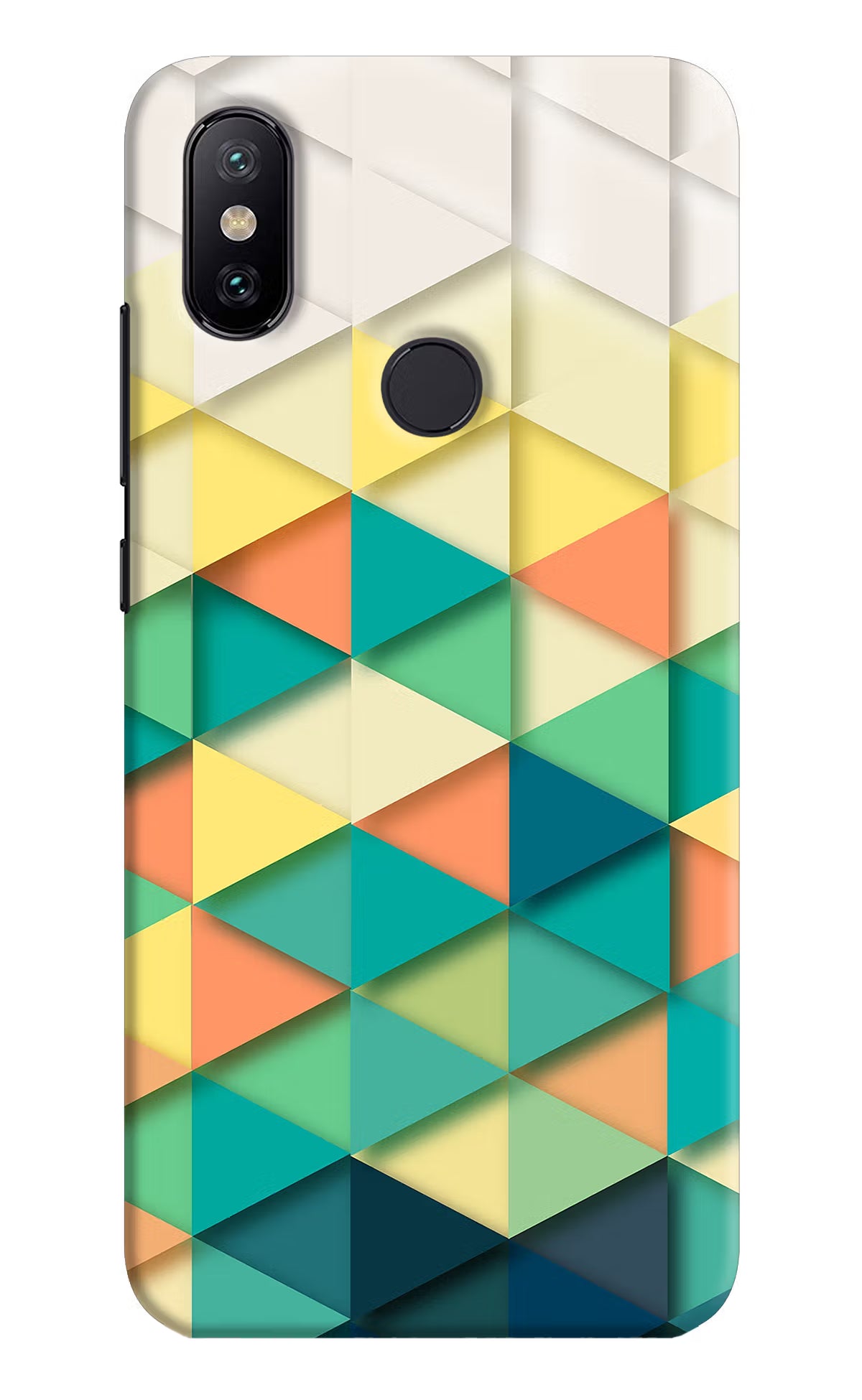 Abstract Mi A2 Hard Case Back Cover by Casekaro