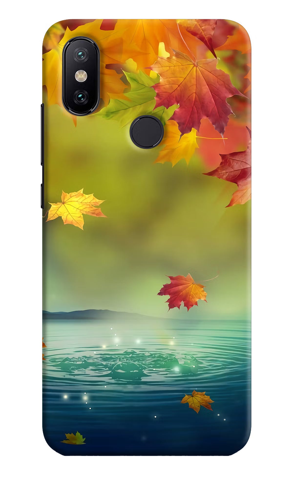 Flowers Mi A2 Hard Case Back Cover by Casekaro