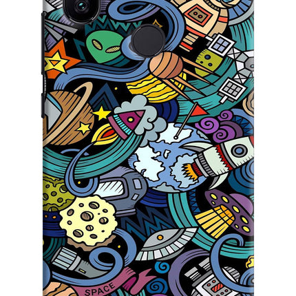 Space Abstract Mi A2 Hard Case Back Cover by Casekaro