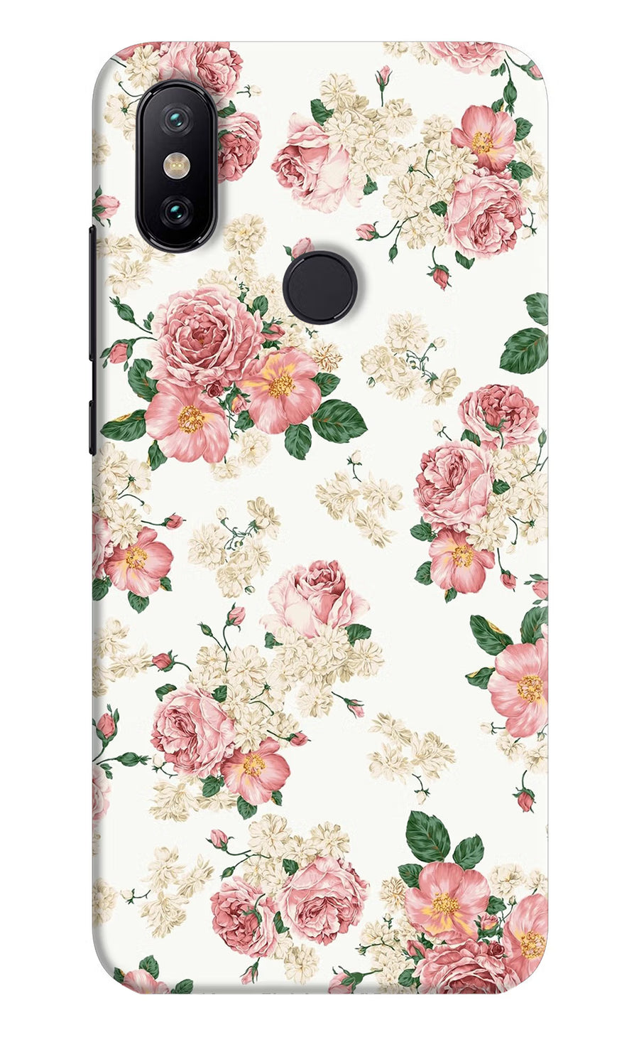Flowers Mi A2 Back Cover, Hard case