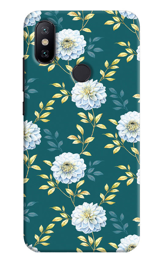 Flowers Mi A2 Hard Case Back Cover by Casekaro
