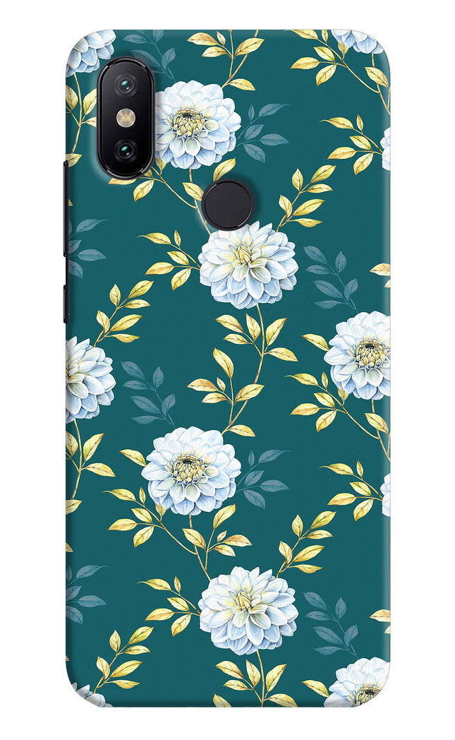 Flowers Mi A2 Hard Case Back Cover by Casekaro