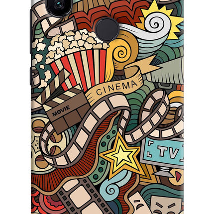 Cinema Abstract Mi A2 Hard Case Back Cover by Casekaro