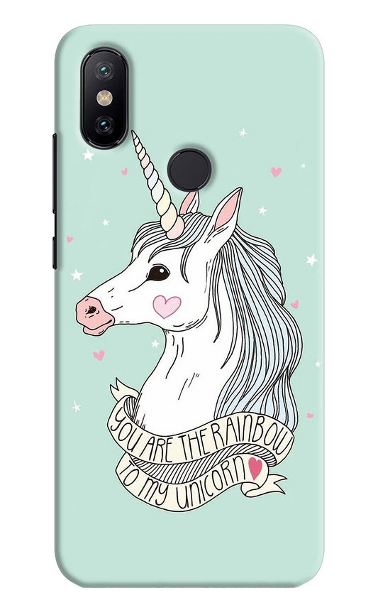 Unicorn Wallpaper Mi A2 Hard Case Back Cover by Casekaro