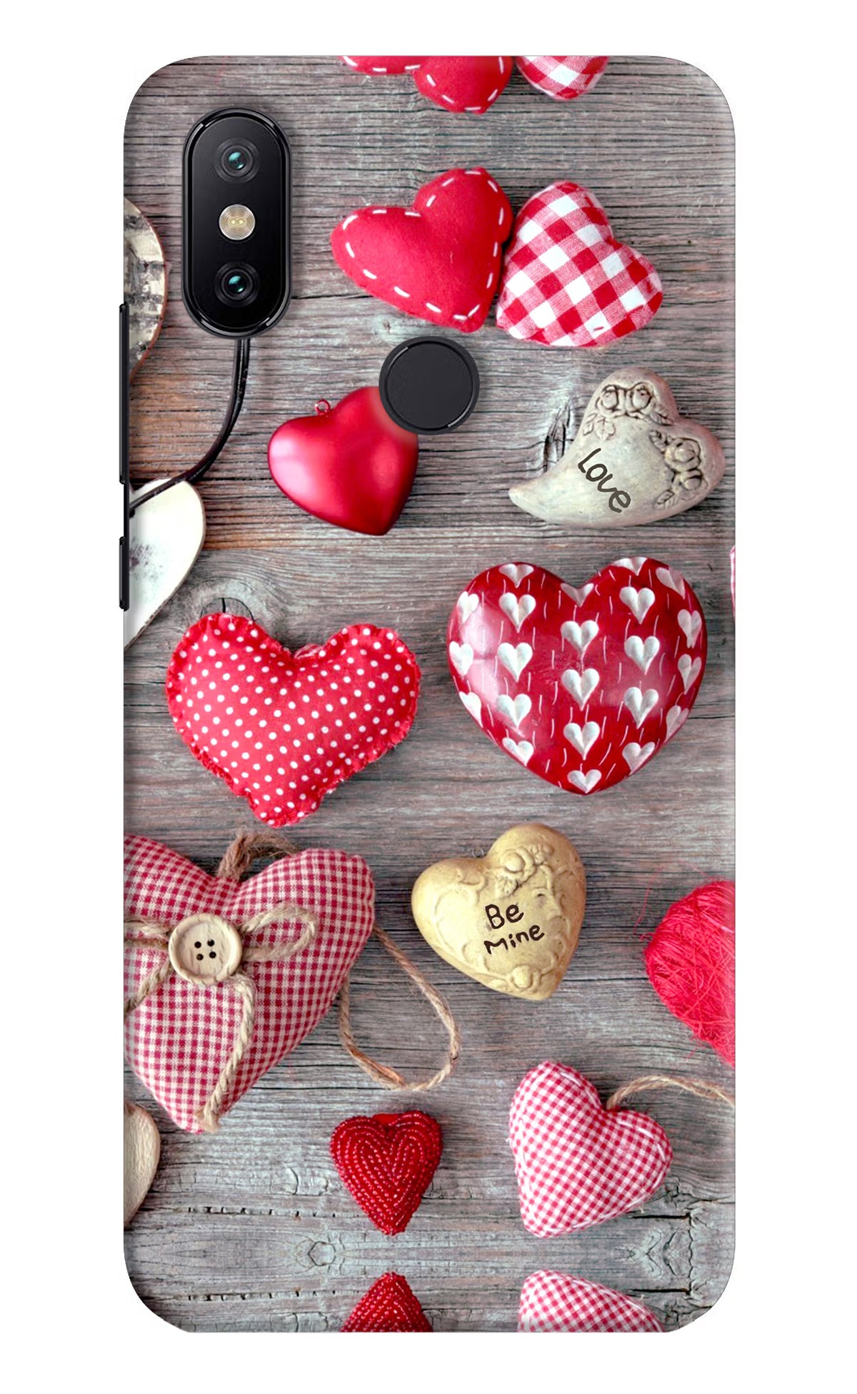 Love Wallpaper Mi A2 Hard Case Back Cover by Casekaro