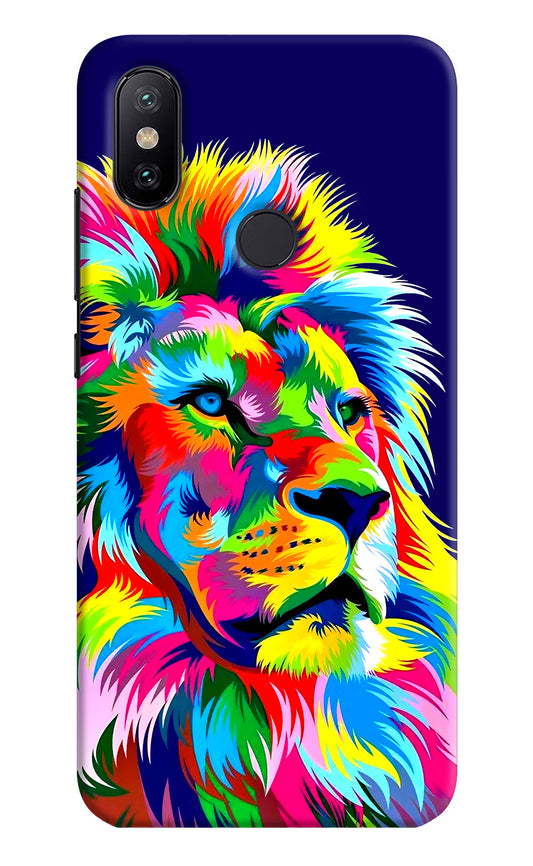 Vector Art Lion Mi A2 Hard Case Back Cover by Casekaro