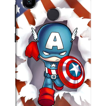 Captain America Mi A2 Hard Case Back Cover by Casekaro