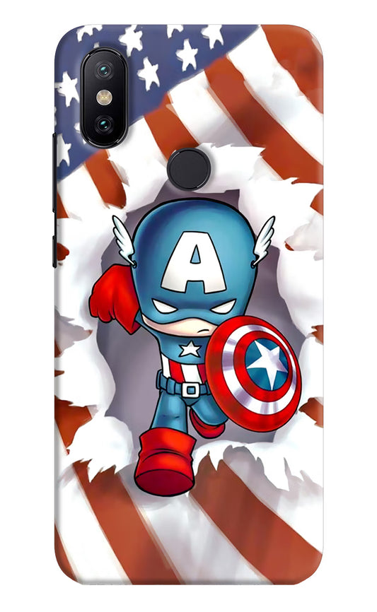 Captain America Mi A2 Hard Case Back Cover by Casekaro