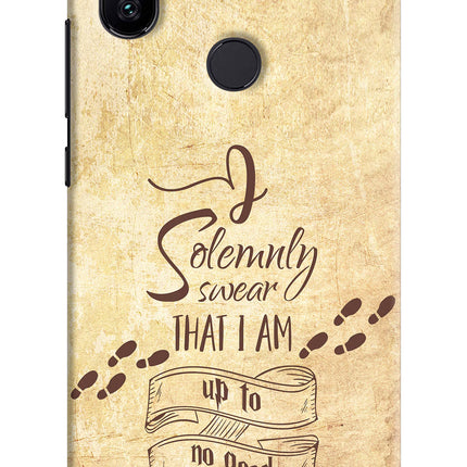 I Solemnly swear that i up to no good Mi A2 Hard Case Back Cover by Casekaro