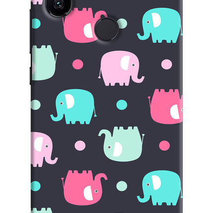 Elephants Mi A2 Hard Case Back Cover by Casekaro