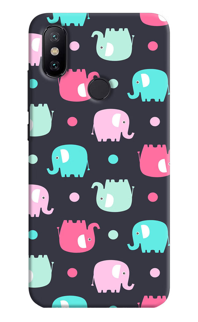 Elephants Mi A2 Hard Case Back Cover by Casekaro