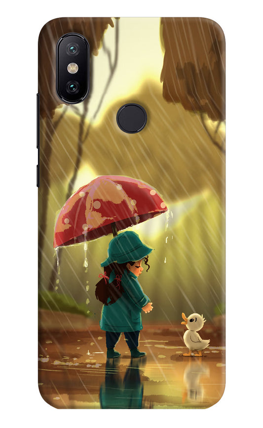 Rainy Day Mi A2 Hard Case Back Cover by Casekaro