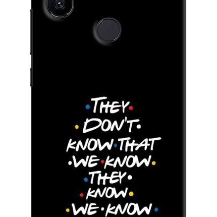 FRIENDS Dialogue Mi A2 Hard Case Back Cover by Casekaro