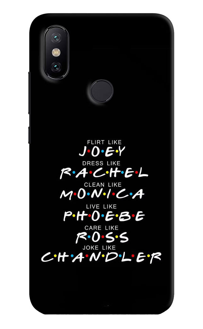 FRIENDS Character Mi A2 Hard Case Back Cover by Casekaro