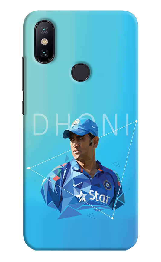 Dhoni Artwork Mi A2 Hard Case Back Cover by Casekaro