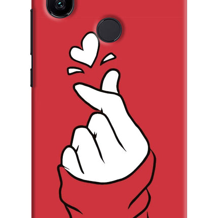 Korean Love Sign Mi A2 Hard Case Back Cover by Casekaro