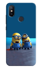 Minion Laughing Mi A2 Hard Case Back Cover by Casekaro